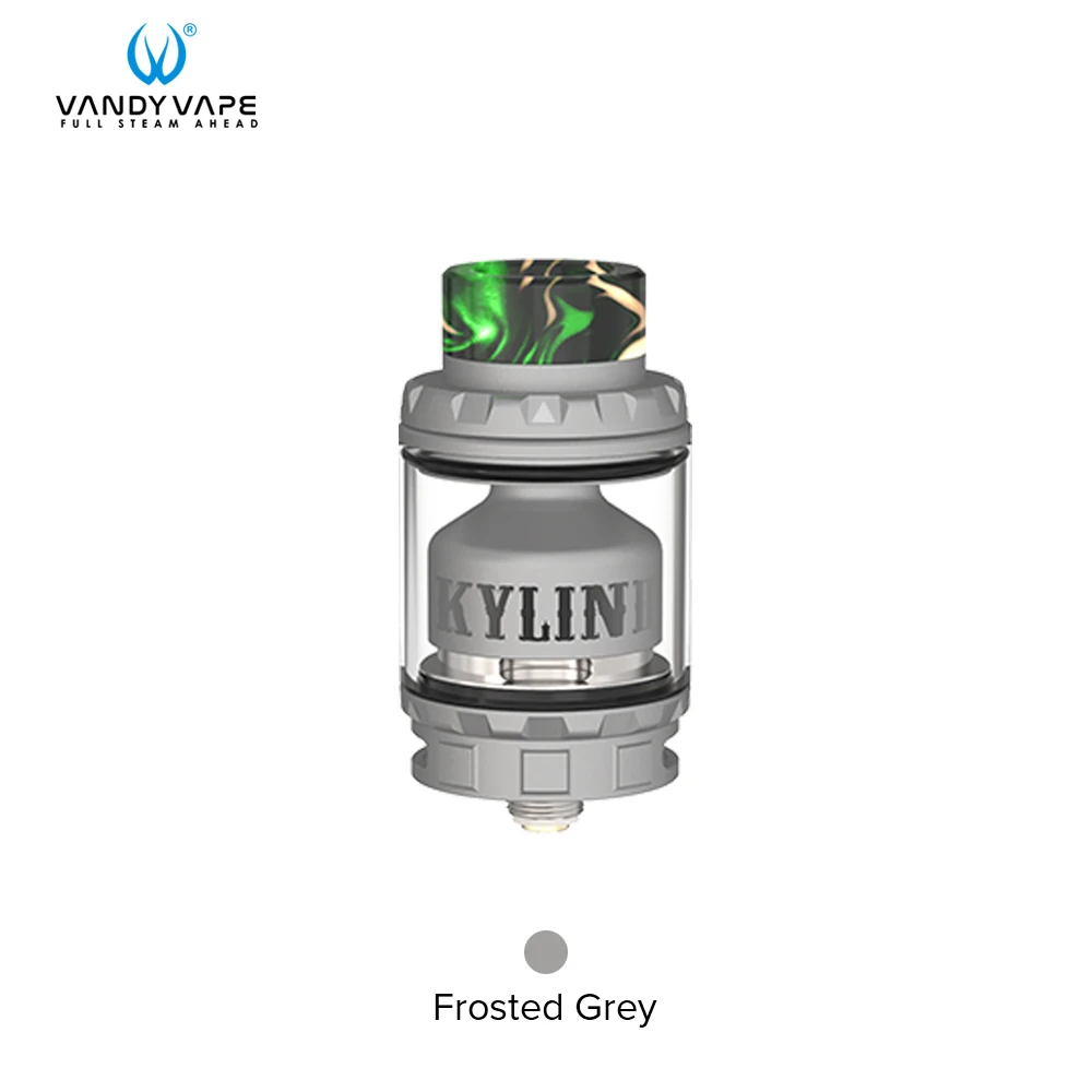 Vandyvape Kylin V2 RTA бак 3 мл до 5 мл вейпер электронная сигарета одной или двойной катушки для Vape мод с большими облаками - Цвет: Frosted Grey