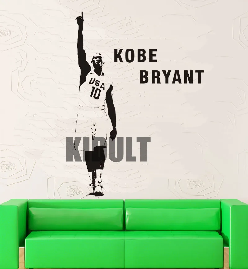 Kobe Bryant Basketball Star Wall Stickers Vinyl Wall Decals Home