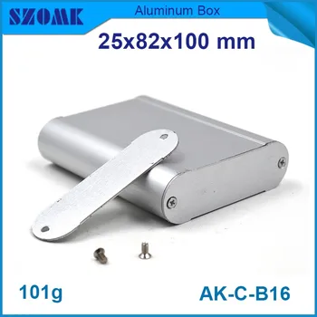 

10 pcs/lot outdoor electric box aluminium server enclosure extruded aluminum housing case 25(H)x82(W)x100(L) mm