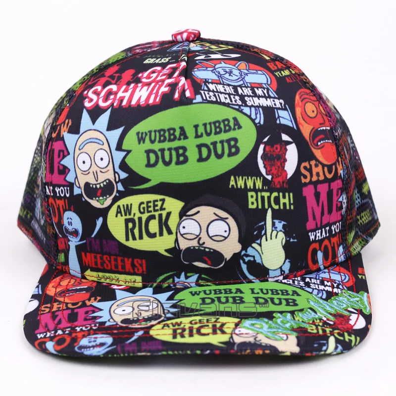 Модная летняя бейсбольная кепка Рик и Морти для мужчин и женщин, Повседневная Кепка в стиле хип-хоп