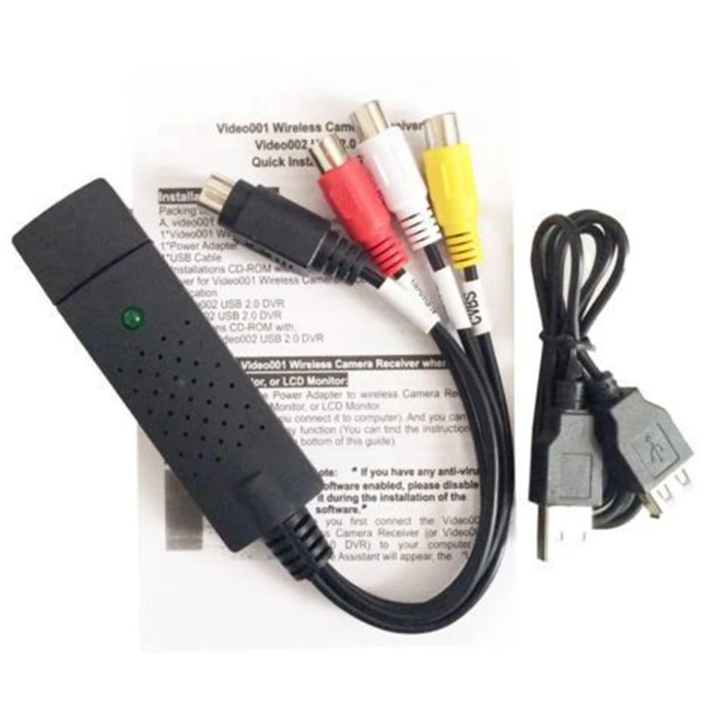 Лидер продаж USB 2 0 Easycap Аудио Видео DVD VHS карта записи конвертер адаптер для