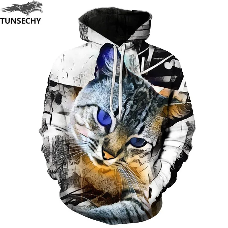 picture color TUNSECHY мужские/женские толстовки с капюшоном и капюшоном, с принтом, цветные блоки, Осень-зима, 3D толстовки с капюшоном, топы, опт и розница - Цвет: picture color