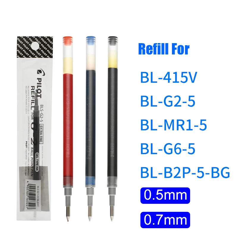Japan PILOT 0.5mm / 0.7mm Gel Pen Refill For G 2 Sign Pen BLS G2 5in