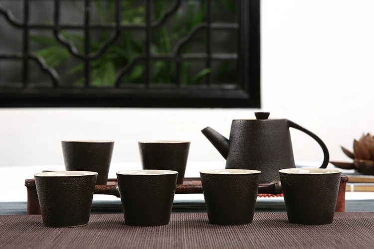 Семь чайных комплектов керамические чайные сервизы Китайский кунг-фу чайные наборы керамический чайник керамическая чашка для чая для дома или офиса G