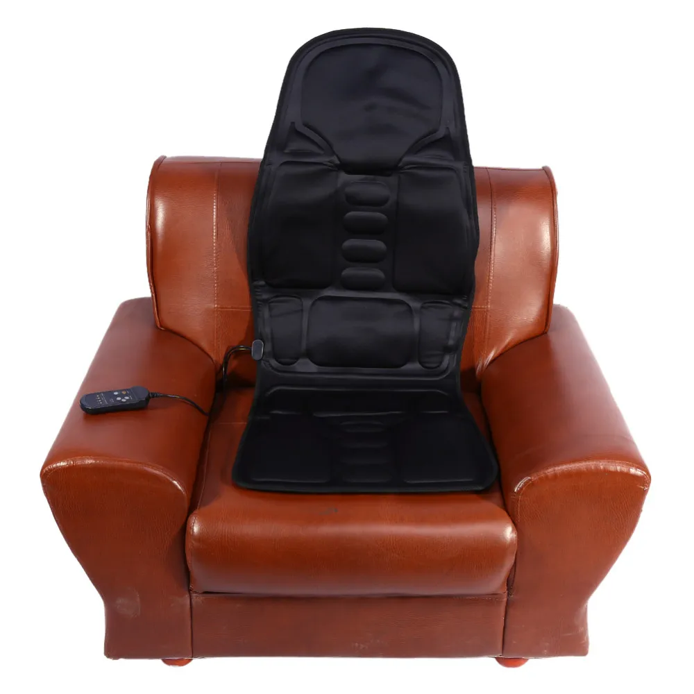 Прочный электрический массажный стул сиденья авто вибратор для тела и массажная подушка для сидения средства ухода за кожей шеи массаж поясничного подушка релаксации анти-стресс тепла площадку для ноги