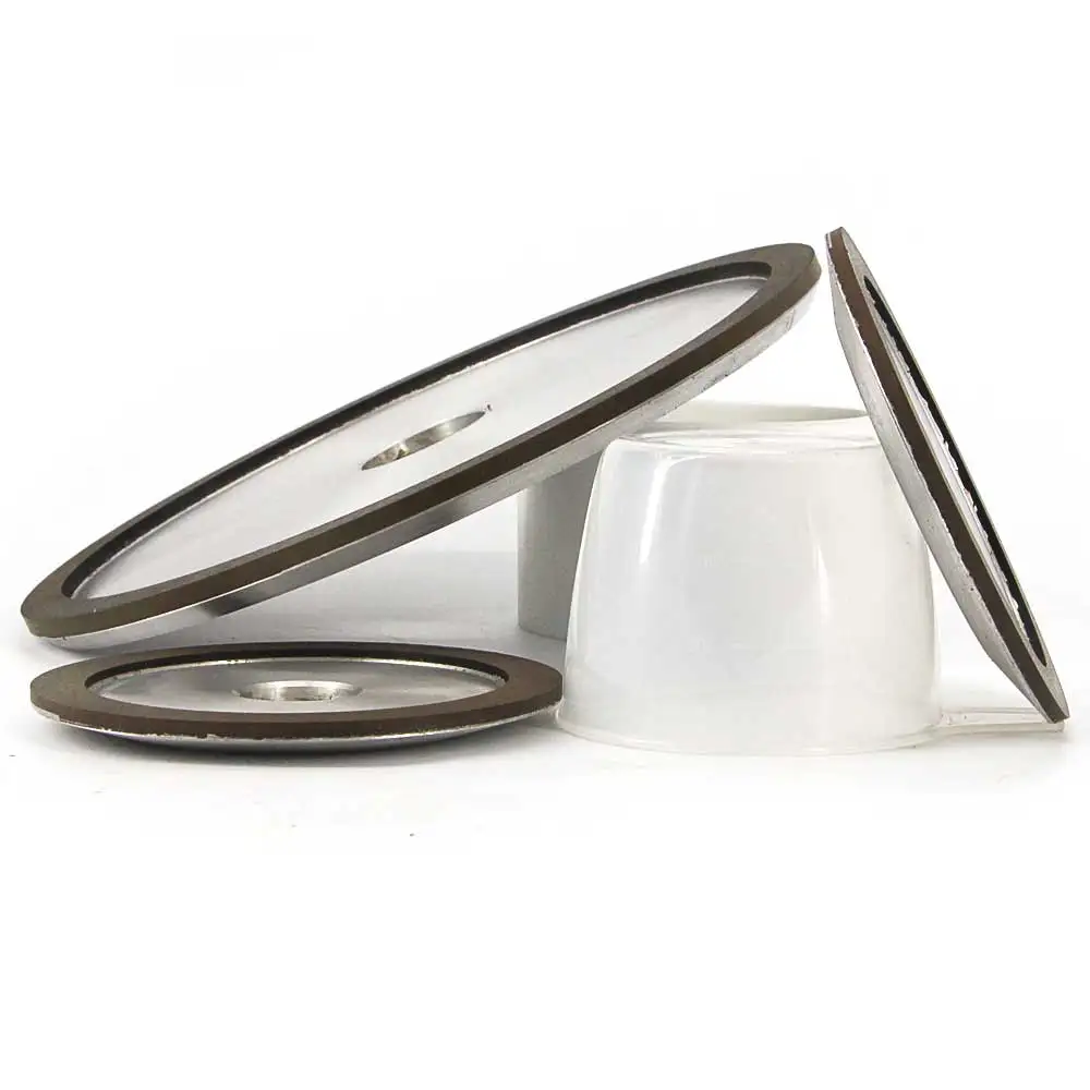 2pcs 4A2 resin bond diamond grinding wheel for tungsten carbide hard alloy grinding n sharpening forturetools abrasive tool R015