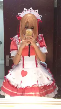 

Sword Art Online Asuna Yuuki Custom Size Dessert Maid Uniforms Cosplay Costume Free Shipping