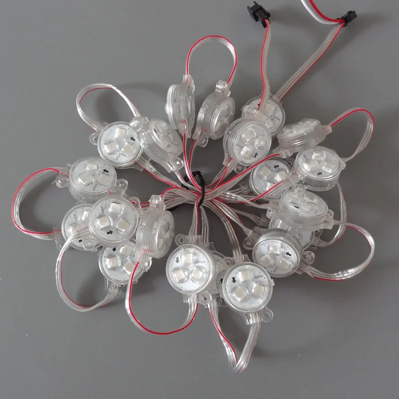 300 шт. ws2811/LPD6803/WS2801/DMX512/1908 IC опционально D30 5050SMD RGB 3 светодиода точечный