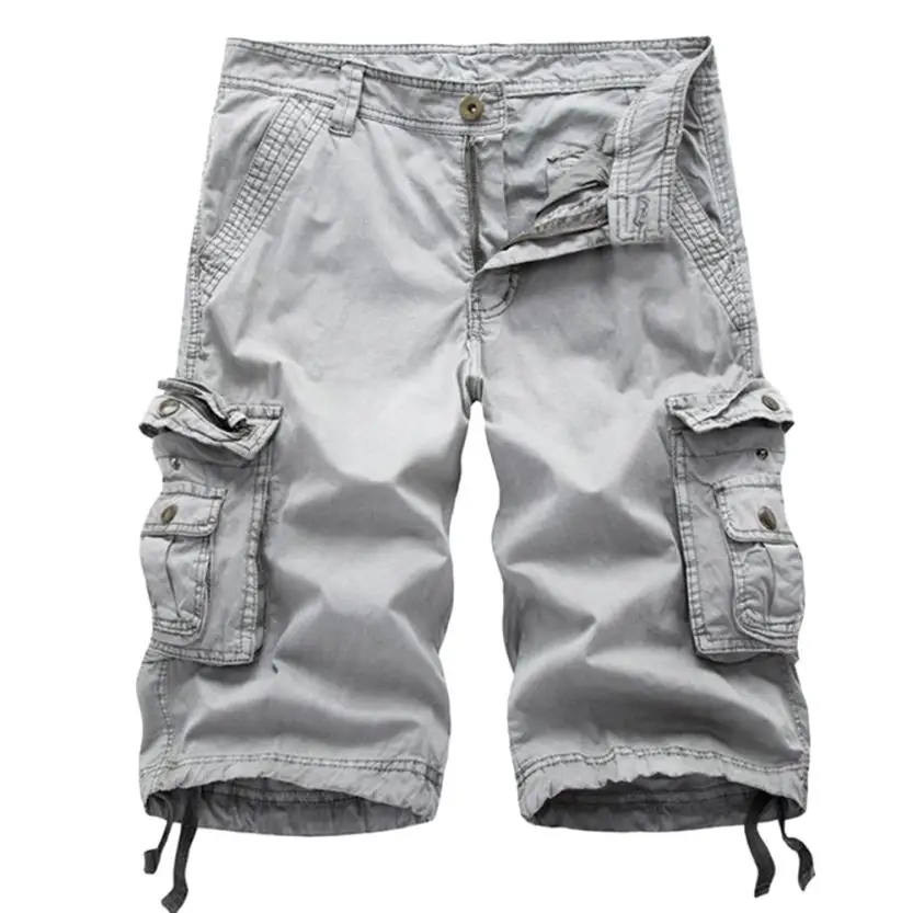 Для мужчин штаны Мода Для Мужчин's Повседневное Однотонная одежда на открытом воздухе Карманный пляжные работы брюк Грузовой Пант july15