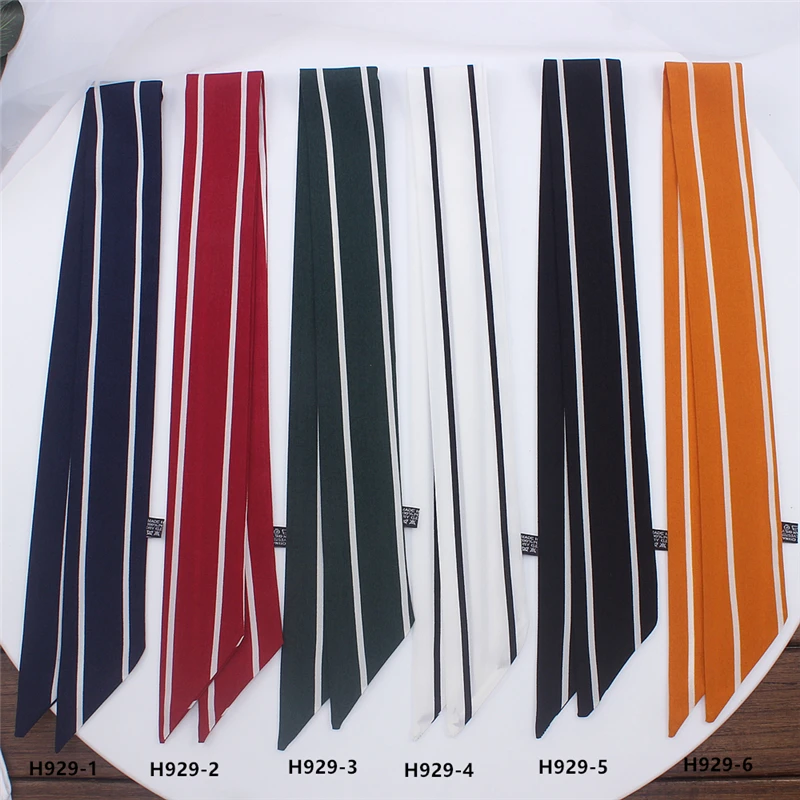 

Versatility Print Skinny Scarf Women Bag Silk Scarves 2019 New Fashion Head Scarf Luxury Brand Wrist Towel For Ladies cache cou