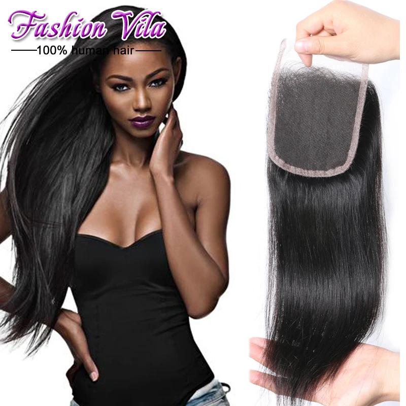 

7A Grade Malaysian Straight Lace Closure 4x4 Virgin Human Hair Closure Malaysian Lace Closure Free/Middle/Three Part No shedding