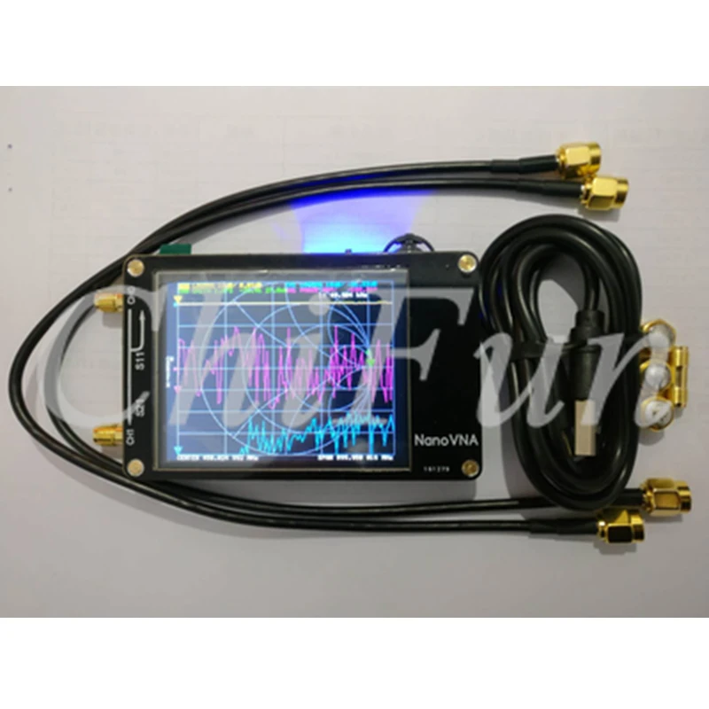 Бесплатная доставка NanoVNA 2.8 дюймовый ЖК HF VHF UHF УФ векторный сетевой анализатор 50