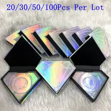 Mikiwi накладные ресницы упаковочная коробка Пользовательский логотип поддельные 3d норковые ресницы Коробки искусственные cils полосы Алмазный Магнитный чехол пустой