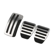 Pedales de coche para Nissan x-trail T31 Qashqai J10 coche de acero inoxidable en MT cubierta de Pedal para Nissan x-trail 2010-2013 Qashqai 2012-15