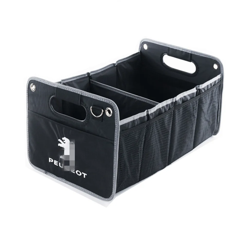 

Car Trunk Storage bag foldable Container Box Tools Organizer For Peugeot 307 206 308 407 508 2008 207 208 3008 car Accessories