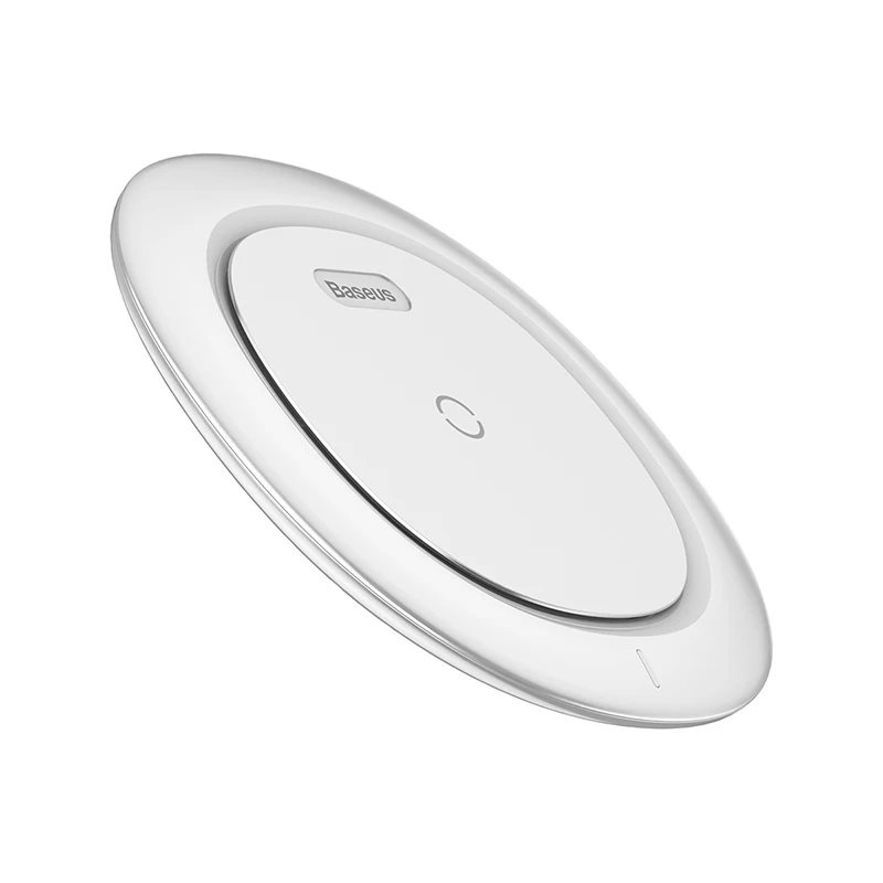 Baseus 10 Вт QI Беспроводное зарядное устройство быстрое зарядное устройство для iphone Беспроводное зарядное устройство для iphone X samsung Galaxy S9 зарядное устройство для мобильного телефона - Тип штекера: White