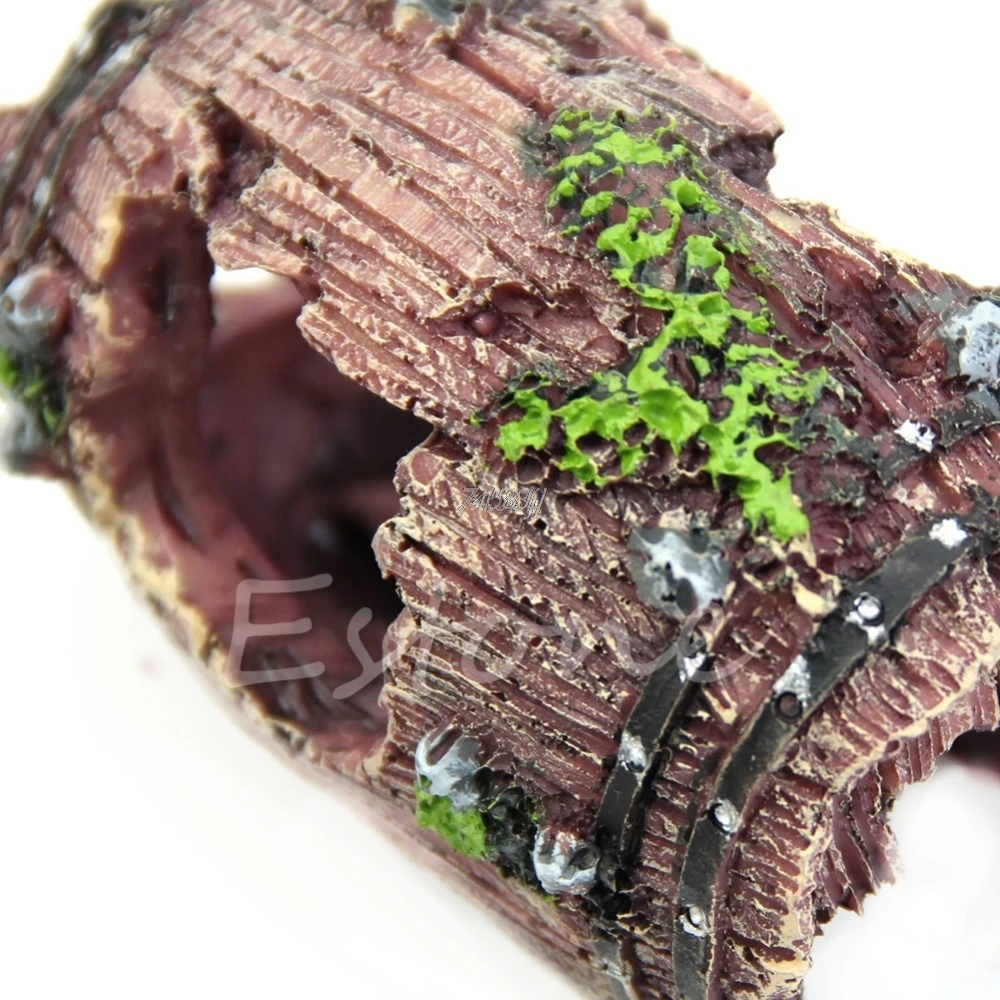 Title 4, 6x9cm Aquarium Fish Tank Resin Barrel Caves Orn...