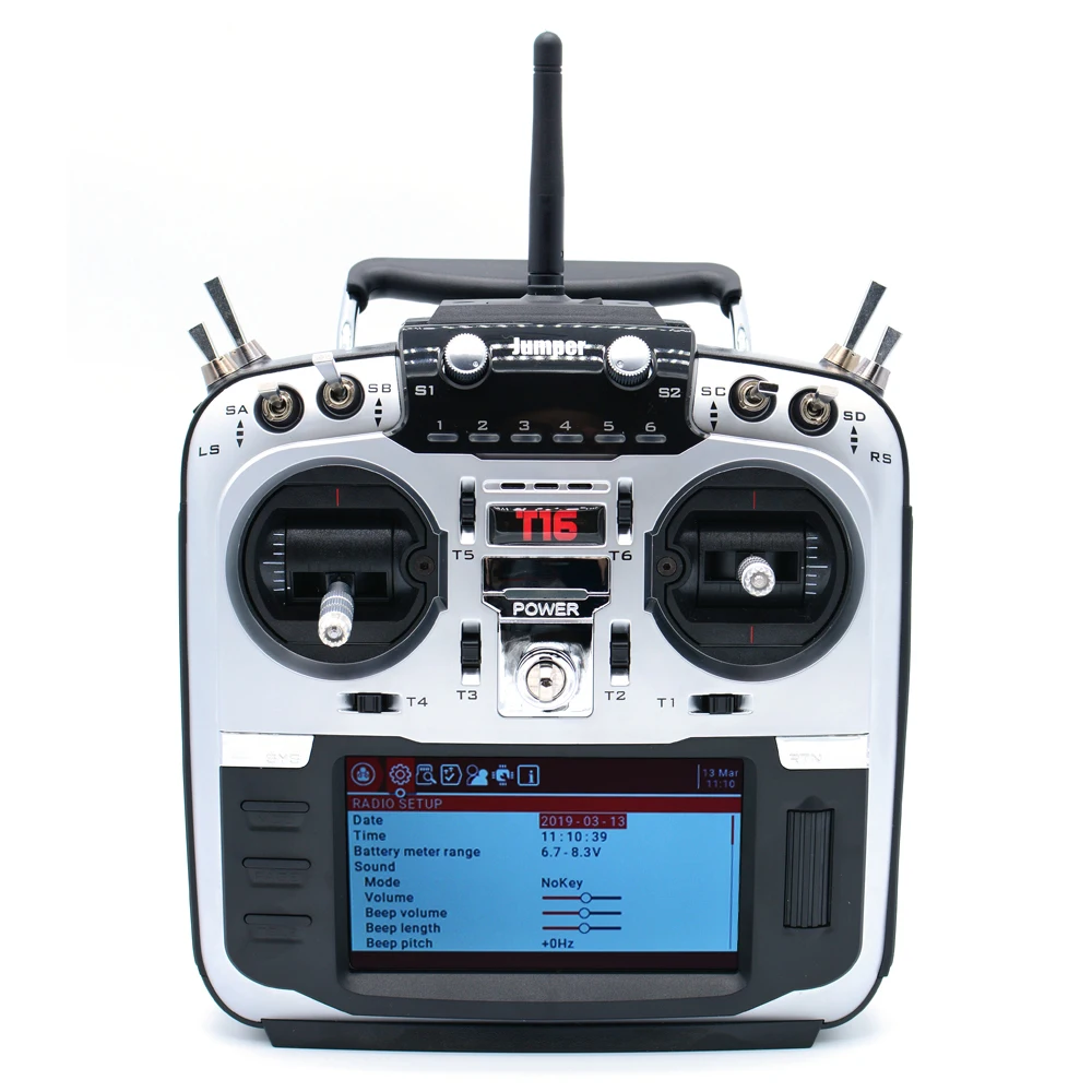 

Jumper T16 2.4G 16CH 4.3" LCD Open tx Source Multi-protocol Radio RC Transmitter RF Module
