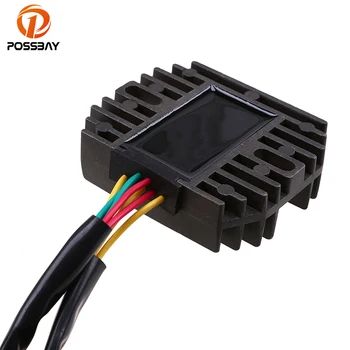 

POSSBAY 7 Wires Motorcycle Voltage 12V Regulator Rectifier for Suzuki LT-AX700X King Quad 4x4 2005-2007 Aluminum Rectifier