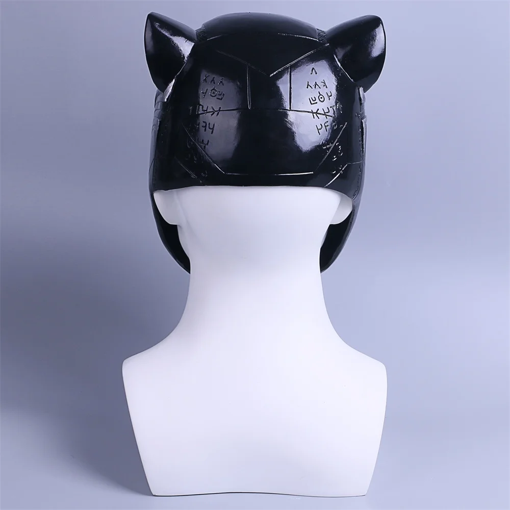2018 New Black Panther Helmet Cosplay T'Challa Mask Costume Halloween Helmet Handmade PVC prop (7)