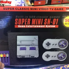 DHL 10 шт./лот Мини AV игровая консоль Встроенный 500 классические игры ручной ретро семейная игровая консоль двойной геймпад PAL и NTSC