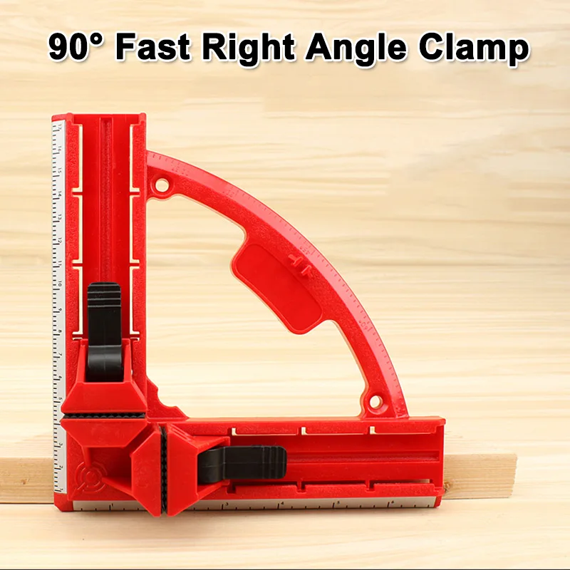 

Plastic Right Angle Clamp 90 Degree Woodworking Ruler Picture Photo Frame Square Clamp Clip Holder Dropshipping