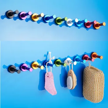 

DIY Towel Wall Hook Bathroom Kitchen Clothes Key Hat Bag Hanger Rack Holder Wall Mounted Worldwide Store