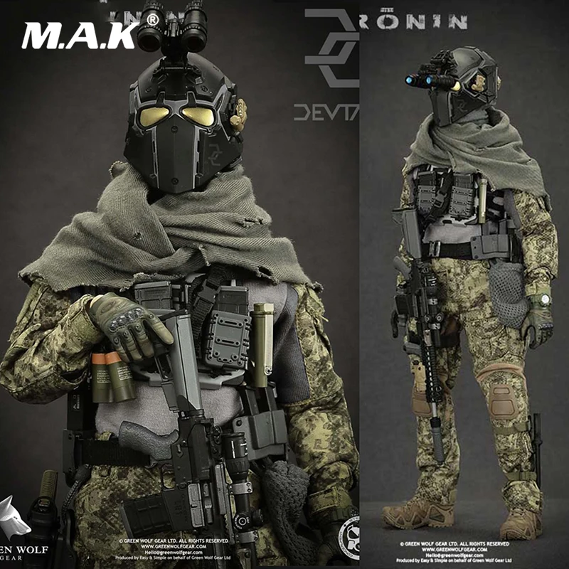 Полный набор с пистолетом 1/6 ЗЕЛЕНЫЙ ВОЛК шестерни ES 1/6 DEVTAC Ронин GWG-007 фигурка коллекция кукла игрушки подарок