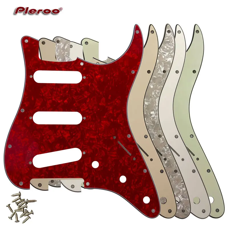 

Pleroo Guitar Parts - For US Stratocaster Jimi Hendrix 11 Screw Hole Standard Strat Guitar pickguard Scratch Plate