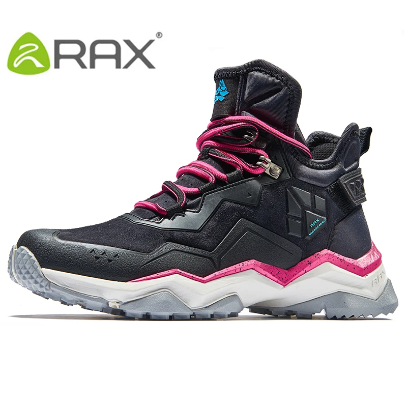 

RAX Women's Hiking Shoes Waterproof Hiking Boots with Breathable Leather Upper & Anti-slip Natural Rubber Outsole Shoes Women