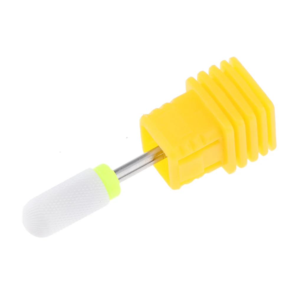 1 Piece Nail Art Grinding Ceramic Polish Bullet Drill Bits Electric Manicure Machine 4 Color