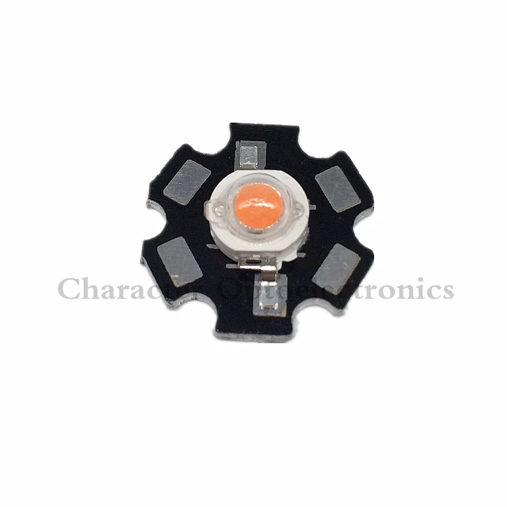 10pcs1W/3W полный спектр led grow chip с PCB star lights широкий 400nm 840nm диод для комнатных