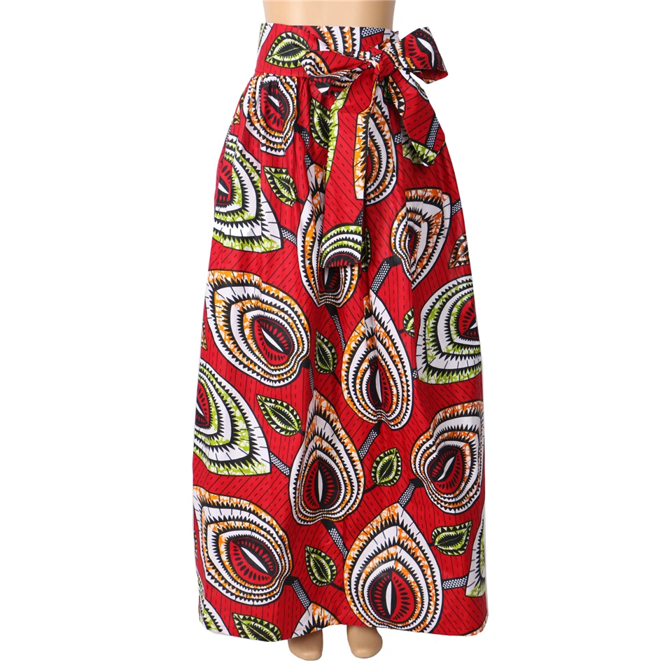 22 цвета африканская модная юбка с принтом для Женщин Дашики кружева хлопок нигерийские платья Анкара дизайн длинная юбка M-6XL