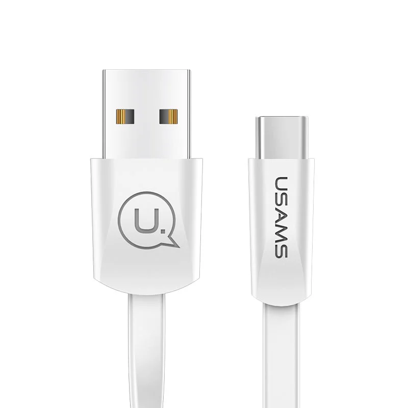 Кабель для samsung Galaxy S9, 1,2 м, 2 А, usb type-C кабель, USB кабель для зарядки и синхронизации данных для samsung S9 S8 Note 8, зарядный кабель - Цвет: white