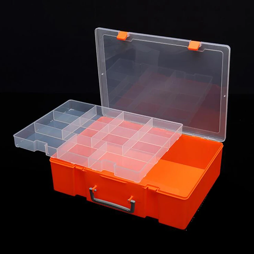 

Multi Tiered Toolbox Water Proof Engineering Plastic Tool Box for Electronic Components SMD SMT Screw Screwdriver Storage Case