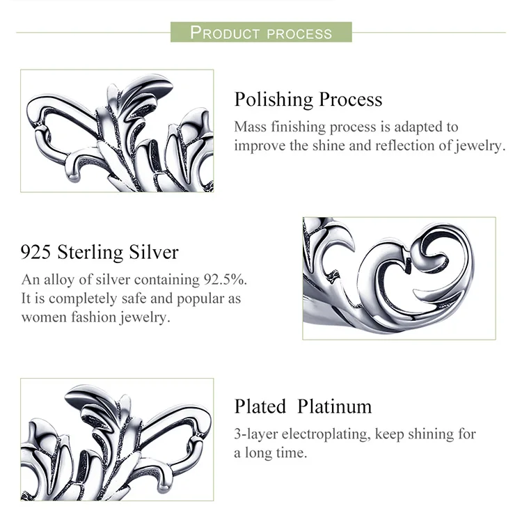 WOSTU, ретро Европейский цветок, серьги-гвоздики, 925 пробы, серебро, геометрические маленькие серьги для женщин, серебряные модные ювелирные изделия FIE580