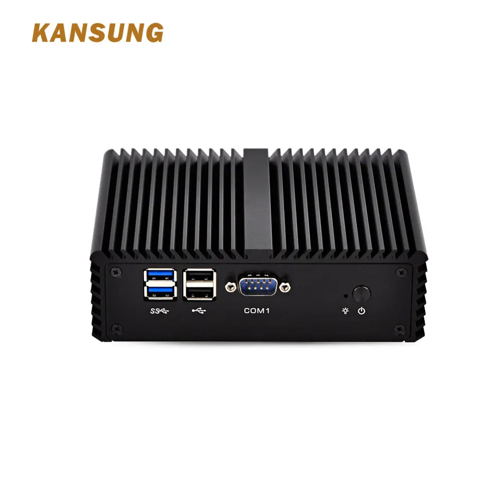 Goedkoop Kansung Linux Fanless Mini PC Intel Core I3 Dual Lan 4 * COM Windows 10 Industri euml;le PC Desktop Computer
