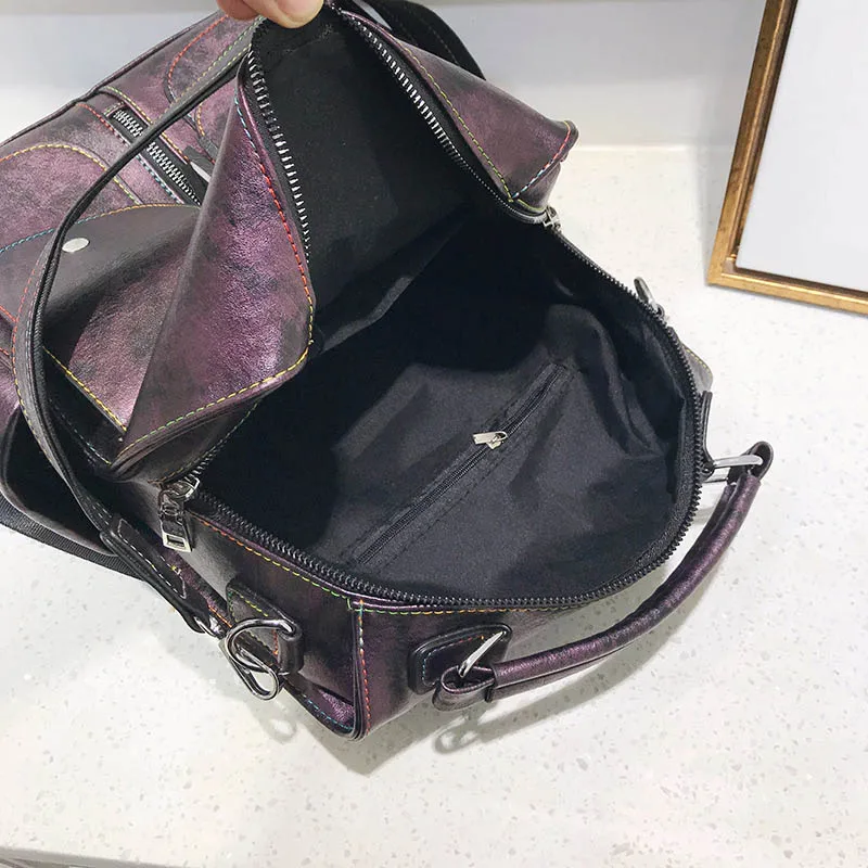 Retro de cuero de las mujeres de la cremallera de la Mochila de la escuela mochilas para chicas adolescentes bolsa de gran capacidad de Mochila femenina XA227H Retro de cuero de las mujeres de la cremallera de la Mochila de la escuela mochilas para chicas adolescentes bolsa de gran capacidad de Mochila femenina XA227H