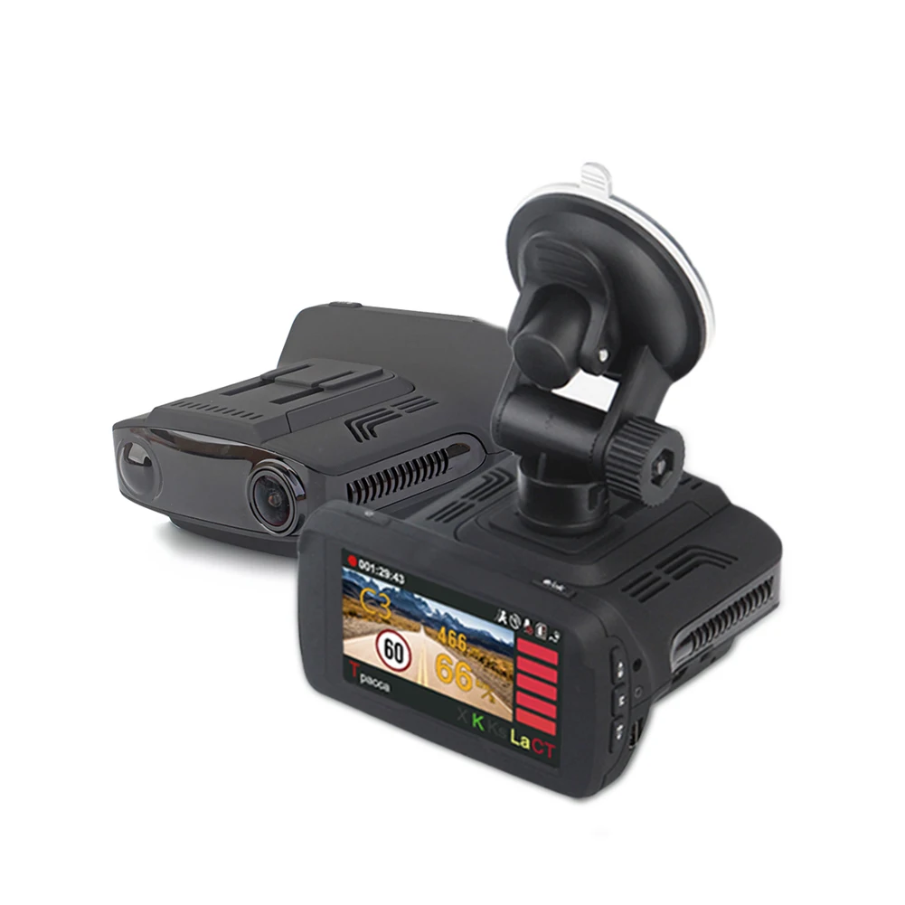 

Radar Detectors 3 In 1 CAR DVR GPS Camera Logger Dash Cam Radar Detector for Russia Laser Ambarella 1080p Detector