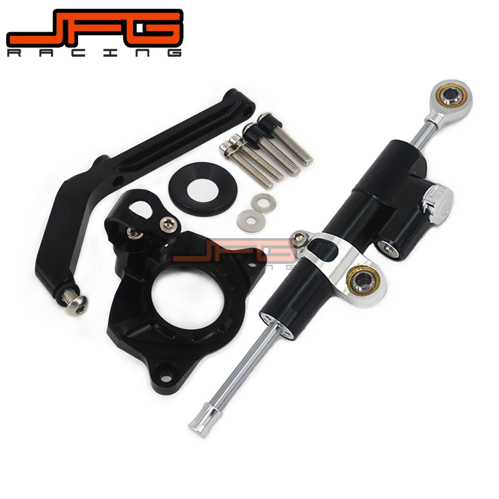 

CNC Steering Damper Stabilizer Linear Reversed Safety Control & Adapter Bracket For KAWASAKI Z1000 Z 1000 2014 2015 2016