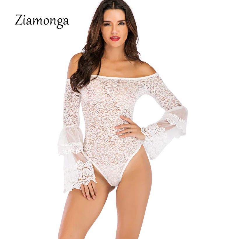 C4067 White Ziamonga Сексуальное Женское боди без рукавов сетки боди Топ Тонкий кр - Цвет: C4067 White