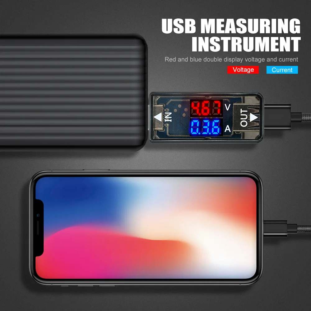 5 в 12 В двойной дисплей светодиодный USB тестер цифровой вольтметр Амперметр автомобильный мобильный Банк питания детектор напряжения вольт-монитор зарядное устройство Доктор