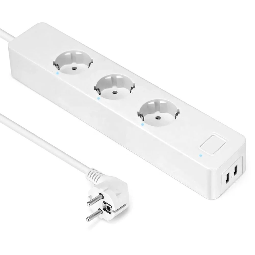 Wifi Smart power Strip Защита от перенапряжения 3 способа ЕС розетки с USB беспроводной Outelt удаленный домашний комплект работа с Alexa Google Home