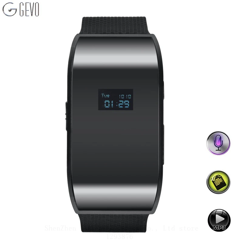 GEVO 8G Digital Voice Recorder Wristband Digital