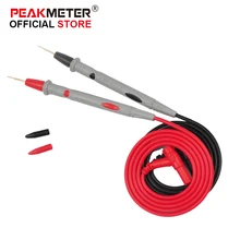 PEAKMETER Ultra-Sharp Double layer PVC 1000V 20A Universal Digital Multi Meter gold-plated Test Lead Probe