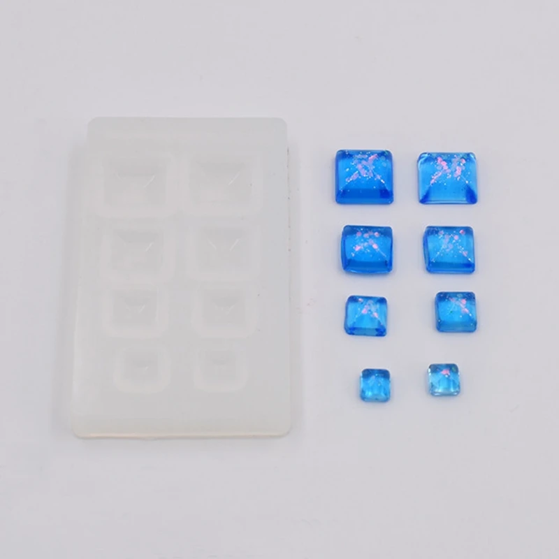 JAVRICK Cube силиконовая форма ожерелье подвеска полимерная для изготовления