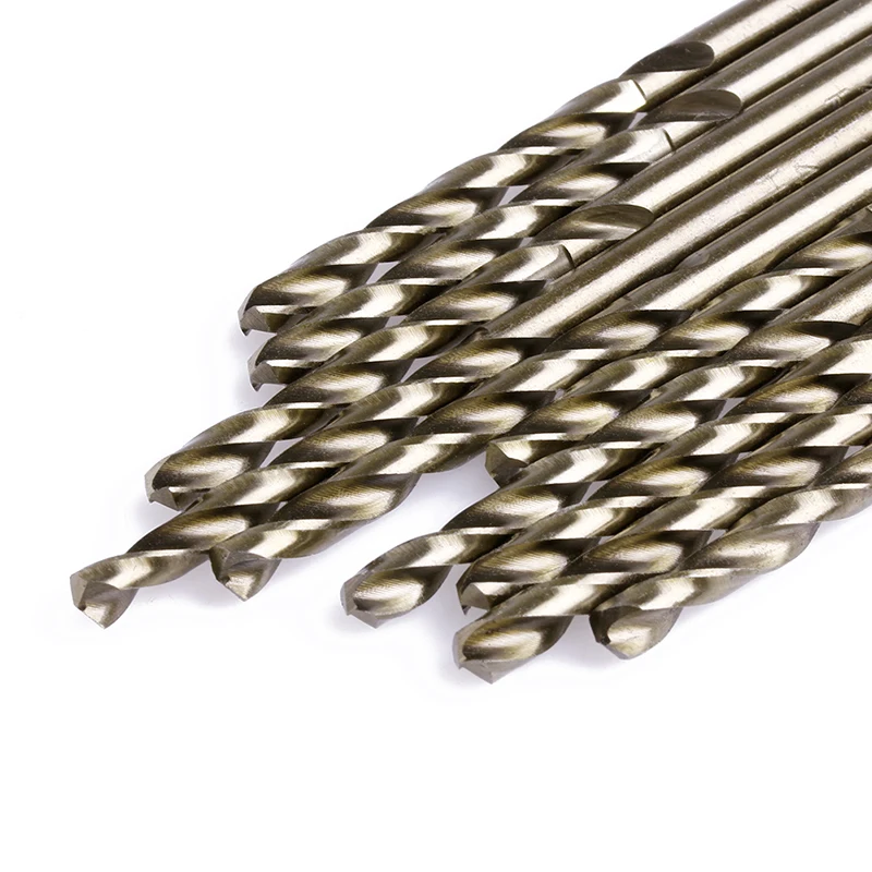 10Pcs/Set 4.5mm M35 Triangle Shank HSS-Co Cobalt Twist Drill Spiral Bit 10Pcs/Set 4.5mm M35 Triangle Shank HSS-Co Cobalt Twist Drill Spiral Bit