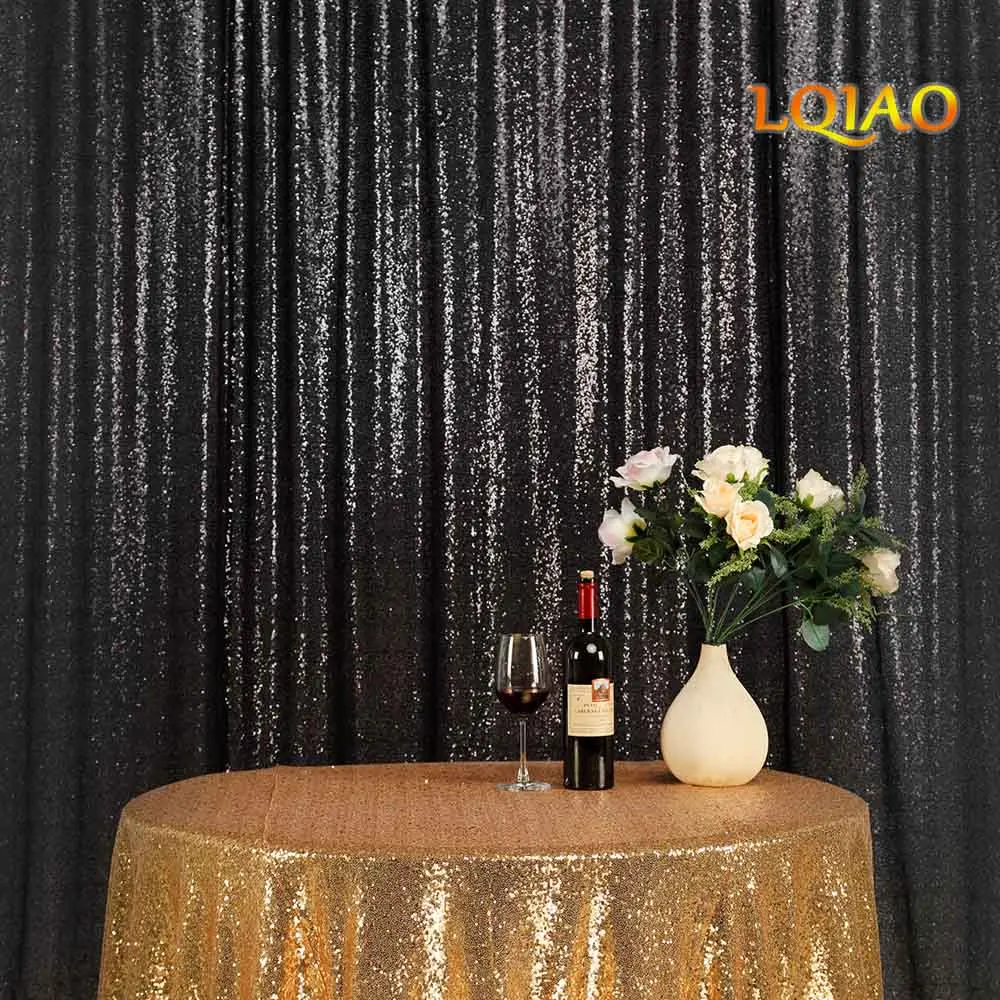 Sequin Fabric Photography Backdrop Curtain Wedding Party Table Covers Booth 
