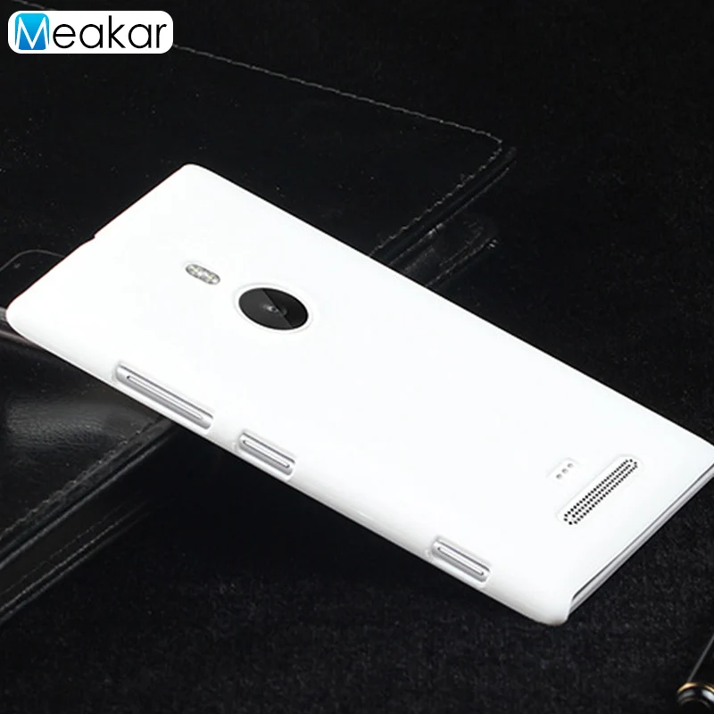 Матовый пластиковый чехол 925 для Nokia Lumia 925 чехол для Nokia Lumia чехол-лента на заднюю панель - Цвет: white