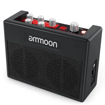 

ammoon POCKAMP Portable Guitar Amplifier Amp Built-in Multi-effects 80 Drum Rhythms Support Tuner Tap Tempo Functions
